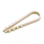 Дюбель-хомут 11-18 для круглого кабеля бел. (уп.100шт) REXANT 07-4502 Дюбель-хомут 11-18 для круглого кабеля бел. (уп.100шт) REXANT 07-4502