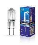 Лампа галогенная JD 20Вт капсула g4 3000К 240В g4 Camelion 10405 Лампа галогенная JD 20Вт капсула g4 3000К 240В g4 Camelion 10405