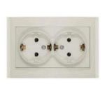 Розетка 2-м СП Бриллиант 16А IP20 с заземл. сл. кость UNIVersal 7948752 Розетка 2-м СП Бриллиант 16А IP20 с заземл. сл. кость UNIVersal 7948752