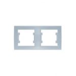 Рамка 2-м Бриллиант горизонт. серебр. UNIVersal 7949711