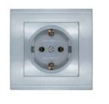 Розетка 1-м СП Бриллиант 16А IP20 с заземл. серебр. UNIVersal 7949872 Розетка 1-м СП Бриллиант 16А IP20 с заземл. серебр. UNIVersal 7949872