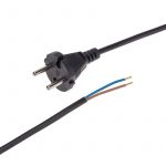 Шнур электрический с прямой вилкой 10А 2200Вт ПВС 2х0.75кв.мм 3м черн. Rexant 11-1303 Шнур электрический с прямой вилкой 10А 2200Вт ПВС 2х0.75кв.мм 3м черн. Rexant 11-1303