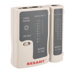 Тестер кабеля RJ45+RJ11 (HT-C004) (TL-468) Rexant 12-1006 Тестер кабеля RJ45+RJ11 (HT-C004) (TL-468) Rexant 12-1006