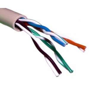 Кабель витая пара U/UTP 4х2х24AWG кат.5E solid CCA PVC сер. (м) PROCONNECT 01-0043-3