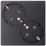 Розетка 2-м СП Simon 24 16А IP20 2х2P+E Schuko без защ. шторок механизм графит Simon 2450459-038 Розетка 2-м СП Simon 24 16А IP20 2х2P+E Schuko без защ. шторок механизм графит Simon 2450459-038