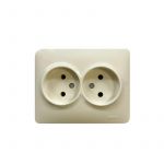 Розетка 2-м Karina Life без заземл. ПБТ крем. LEZARD 708-0300-128B Розетка 2-м Karina Life без заземл. ПБТ крем. LEZARD 708-0300-128B
