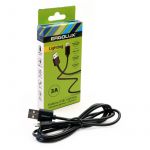 Кабель USB-Lightning 3А 1.2м зарядка + передача данных черн. (коробка) ERGOLUX 15096 Кабель USB-Lightning 3А 1.2м зарядка + передача данных черн. (коробка) ERGOLUX 15096