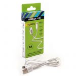 Кабель USB-Lightning 3А 1.2м зарядка + передача данных бел. (коробка) ERGOLUX 15097 Кабель USB-Lightning 3А 1.2м зарядка + передача данных бел. (коробка) ERGOLUX 15097