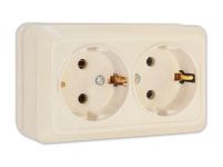 Розетка 2-м ОП Олимп 16А IP20 с заземл. сл. кость UNIVersal Б-О0128 Розетка 2-м ОП Олимп 16А IP20 с заземл. сл. кость UNIVersal Б-О0128