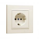 Розетка 1-м СП Karea 16А IP20 с/з крем. Makel 56010028 Розетка 1-м СП Karea 16А IP20 с/з крем. Makel 56010028