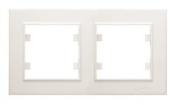 Рамка 2-м Karea горизонт. крем. Makel 56010702 Рамка 2-м Karea горизонт. крем. Makel 56010702