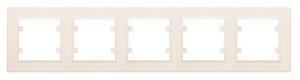Рамка 5-м Karea горизонт. крем. Makel 56010705