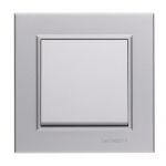 Выключатель 1-кл. СП Karea 10А IP20 сереб. Makel 56065001 Выключатель 1-кл. СП Karea 10А IP20 сереб. Makel 56065001