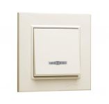 Выключатель 1-кл. СП Karea 10А IP20 с подсветкой крем. Makel 56010021 Выключатель 1-кл. СП Karea 10А IP20 с подсветкой крем. Makel 56010021