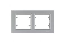 Рамка 2-м Karea горизонт. серебр. Makel 56065702 Рамка 2-м Karea горизонт. серебр. Makel 56065702