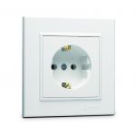 Розетка с/з (Керамика) СП Karea 16А IP20 бел. Makel 56001008 Розетка с/з (Керамика) СП Karea 16А IP20 бел. Makel 56001008