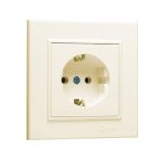 Розетка с/з (Керамика) СП Karea 16А IP20 крем. Makel 56010008 Розетка с/з (Керамика) СП Karea 16А IP20 крем. Makel 56010008
