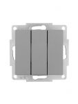 Выключатель 3-кл. СП Vesna механизм платина LEZARD 742-3588-109