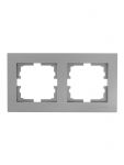 Рамка 2-местн. горизонт. VESNA платина LEZARD 742-3500-147 Рамка 2-местн. горизонт. VESNA платина LEZARD 742-3500-147