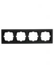 Рамка 4-местн. горизонт. VESNA черн. бархат LEZARD 742-4200-149 Рамка 4-местн. горизонт. VESNA черн. бархат LEZARD 742-4200-149