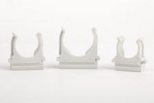 Держатель для труб (клипса) d20мм для монтажного пистолета пластик Ruvinil К01220 Держатель для труб (клипса) d20мм для монтажного пистолета пластик Ruvinil К01220