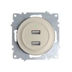 Розетка USB 2-м СП Florence 16А IP20 с подсветкой механизм беж. (1E10351301) OneKeyElectro 2260090 Розетка USB 2-м СП Florence 16А IP20 с подсветкой механизм беж. (1E10351301) OneKeyElectro 2260090