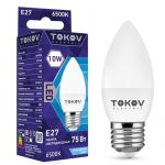 Лампа светодиодная 10Вт С37 6500К Е27 176-264В TOKOV ELECTRIC TKE-C37-E27-10-6.5K Лампа светодиодная 10Вт С37 6500К Е27 176-264В TOKOV ELECTRIC TKE-C37-E27-10-6.5K