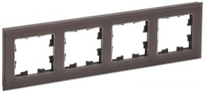 Рамка 4-м BRITE РУ-4-2-БрТБ стекло темн. бронза IEK BR-M42-G-K45 Рамка 4-м BRITE РУ-4-2-БрТБ стекло темн. бронза IEK BR-M42-G-K45