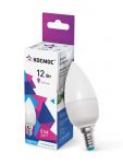 Лампа светодиодная 12Вт свеча 6500К холод. бел. E14 220В КОСМОС LkecLED12wCNE1465 Лампа светодиодная 12Вт свеча 6500К холод. бел. E14 220В КОСМОС LkecLED12wCNE1465