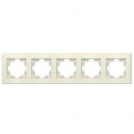 Рамка 5-м Афина универс. сл. кость (ivory) Universal A1042-I