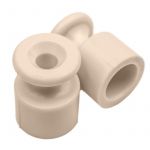 Изолятор для наружного монтажа пластик песочн. зол. (уп.100шт) Bironi B1-551-24-100 Изолятор для наружного монтажа пластик песочн. зол. (уп.100шт) Bironi B1-551-24-100