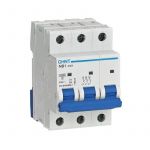 Выключатель автоматический модульный 3п D 25А 10кА NB1-63H (R) CHINT 179885 Выключатель автоматический модульный 3п D 25А 10кА NB1-63H (R) CHINT 179885