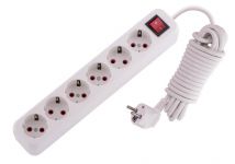 Удлинитель 6х5м с заземл. 16А IP20 Lila с выкл. LEZARD 720-0605-602 Удлинитель 6х5м с заземл. 16А IP20 Lila с выкл. LEZARD 720-0605-602