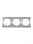 Рамка 3-м Mira горизонт. сер. метал. LEZARD 701-1000-148 Рамка 3-м Mira горизонт. сер. метал. LEZARD 701-1000-148