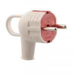 Вилка Accessories с заземл. с ручкой бел./красн. LEZARD 715-0201-602 Вилка Accessories с заземл. с ручкой бел./красн. LEZARD 715-0201-602