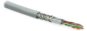 Кабель витая пара SF/UTP кат.5E 4 пары 24 AWG ож solid экран-фольга + медн. оплетка LSZH -20град.C-+75град.C SFUTP4-C5E-S24-IN-LSZH-GY-305 сер. (уп.305м) Hyperline 246264 Кабель витая пара SF/UTP кат.5E 4 пары 24 AWG ож solid экран-фольга + медн. оплетка LSZH -20град.C-+75град.C SFUTP4-C5E-S24-IN-LSZH-GY-305 сер. (уп.305м) Hyperline 246264