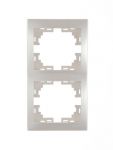 Рамка 2-м Mira вертикал. жемчуж./бел. перламутр. LEZARD 701-3000-152 Рамка 2-м Mira вертикал. жемчуж./бел. перламутр. LEZARD 701-3000-152