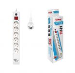 Удлинитель с сетевым фильтром 6х1.8м с заземл. 10А IP20 BU-SP1.8_USB_2A-W CCA 2200Вт бел. BURO 992309 Удлинитель с сетевым фильтром 6х1.8м с заземл. 10А IP20 BU-SP1.8_USB_2A-W CCA 2200Вт бел. BURO 992309