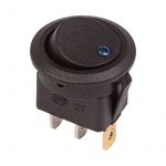 Выключатель клавишный круглый 12В 20А (3с) ON-OFF черн. подсветка син. (RWB-215 MIRS-101Е-8С/D) Rexant 36-2581 Выключатель клавишный круглый 12В 20А (3с) ON-OFF черн. подсветка син. (RWB-215 MIRS-101Е-8С/D) Rexant 36-2581