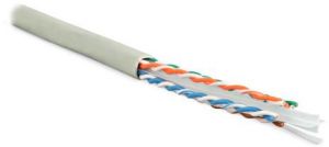 Кабель витая пара U/UTP кат.6 4х2х23AWG solid LSZH нг(А)-HF UUTP4-C6-S23-IN-LSZH-GY-305 сер. (уп.305м) Hyperline 42048 Кабель витая пара U/UTP кат.6 4х2х23AWG solid LSZH нг(А)-HF UUTP4-C6-S23-IN-LSZH-GY-305 сер. (уп.305м) Hyperline 42048