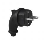 Вилка электрическая угловая однофазная каучук UNIVersal 1241 Вилка электрическая угловая однофазная каучук UNIVersal 1241