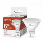 Лампа светодиодная LED-JCDR-VC 6Вт рефлектор 4000К нейтр. бел. GU5.3 530лм 230В IN HOME 4690612020372 Лампа светодиодная LED-JCDR-VC 6Вт рефлектор 4000К нейтр. бел. GU5.3 530лм 230В IN HOME 4690612020372