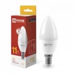 Лампа светодиодная LED-СВЕЧА-VC 11Вт свеча 3000К тепл. бел. E14 1050лм 230В IN HOME 4690612020464 Лампа светодиодная LED-СВЕЧА-VC 11Вт свеча 3000К тепл. бел. E14 1050лм 230В IN HOME 4690612020464
