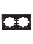 Рамка 2-м Mira горизонт. черн. бархат LEZARD 701-4200-147 Рамка 2-м Mira горизонт. черн. бархат LEZARD 701-4200-147