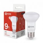 Лампа светодиодная LED-R63-VC 9Вт рефлектор 4000К нейтр. бел. E27 810лм 230В IN HOME 4690612024325 Лампа светодиодная LED-R63-VC 9Вт рефлектор 4000К нейтр. бел. E27 810лм 230В IN HOME 4690612024325