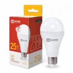 Лампа светодиодная LED-A65-VC 25Вт грушевидная 3000К тепл. бел. E27 2380лм 230В IN HOME 4690612024066 Лампа светодиодная LED-A65-VC 25Вт грушевидная 3000К тепл. бел. E27 2380лм 230В IN HOME 4690612024066