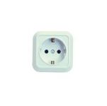 Розетка 1-м ОП 16А IP20 квадрат. с заземл. бел. Makel 45108 Розетка 1-м ОП 16А IP20 квадрат. с заземл. бел. Makel 45108