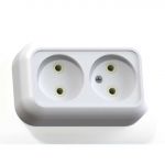 Розетка 2-м ОП Валентина РА10-382 10А IP20 бел. Кунцево 5416 Розетка 2-м ОП Валентина РА10-382 10А IP20 бел. Кунцево 5416