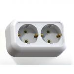 Розетка 2-м ОП Валентина РА16-826 16А IP20 с заземл. бел. Кунцево 5418 Розетка 2-м ОП Валентина РА16-826 16А IP20 с заземл. бел. Кунцево 5418