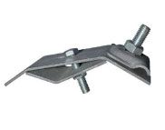 Держатель прутка на водостоке скручиваемый, оцинкованный Держатель прутка на водостоке скручиваемый, оцинкованный